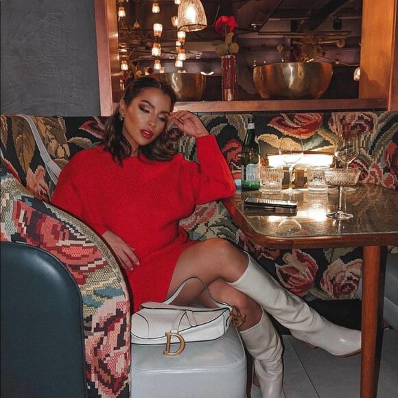 ZARA BLOGGER FAVORITE KNIT SWEATER WITH DROPPED SHOULDER - Picture 6 of 13